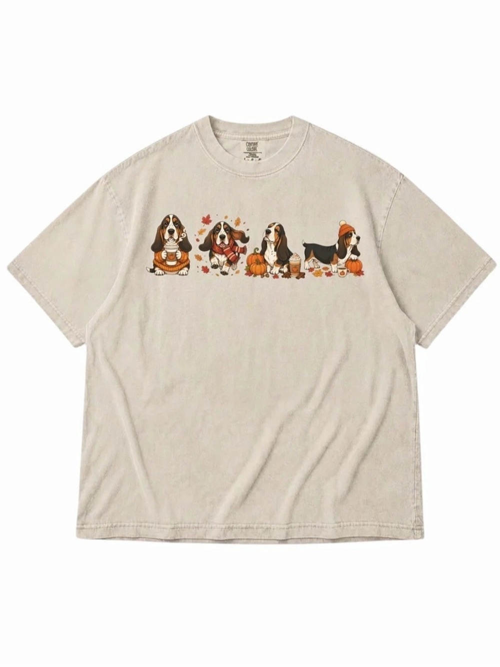 Comfort Colors Dog Graphic Short Sleeve Tee in Ivory